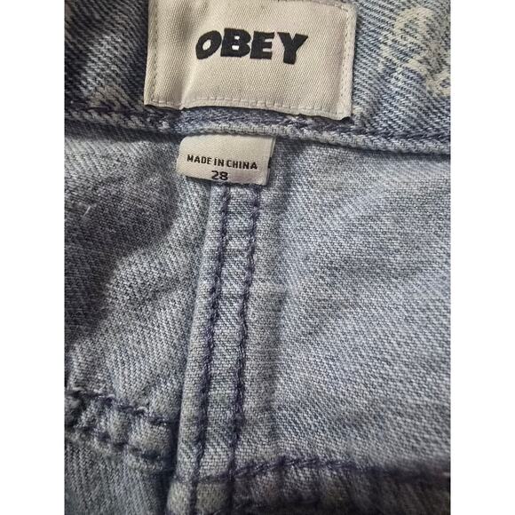 NwT Obey Clash sz 28" waist denim shorts - Picture 5 of 5